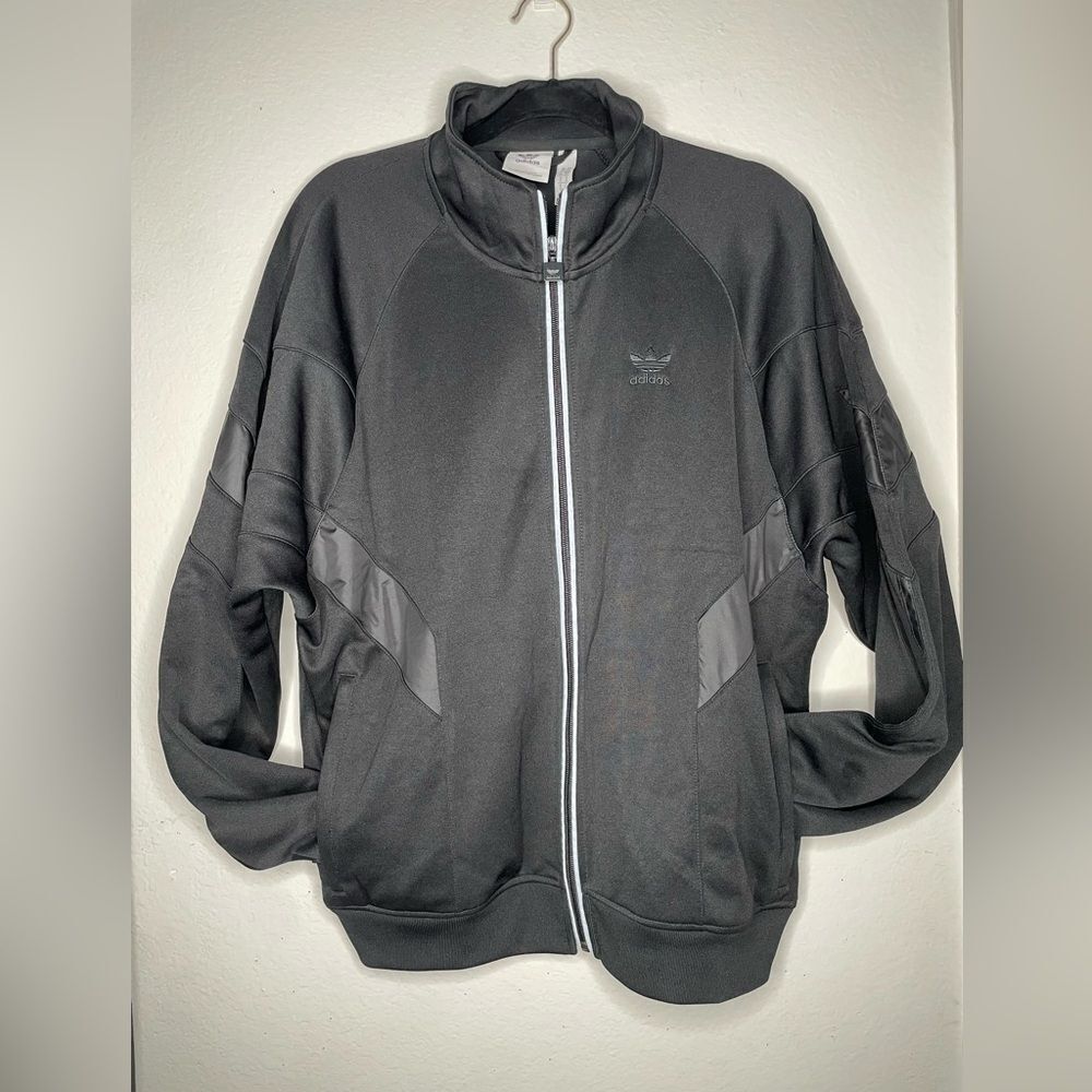 Adidas Men's Black Zip-Up Sweater